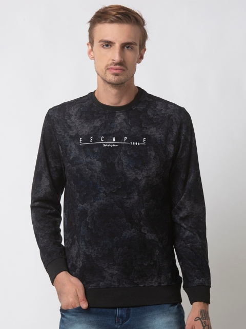 

Status Quo Men Black Printed Sweatshirt