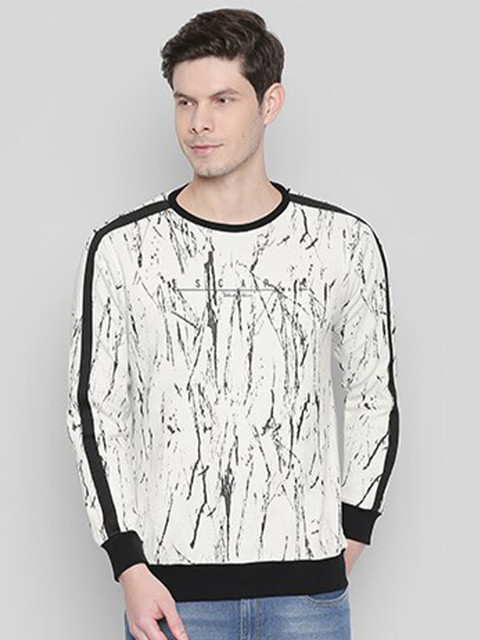 

Status Quo Men Off White Printed Sweatshirt