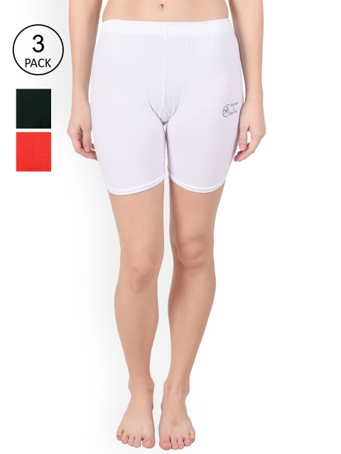 

Apraa & Parma Women White Slim Fit Cycling Sports Shorts