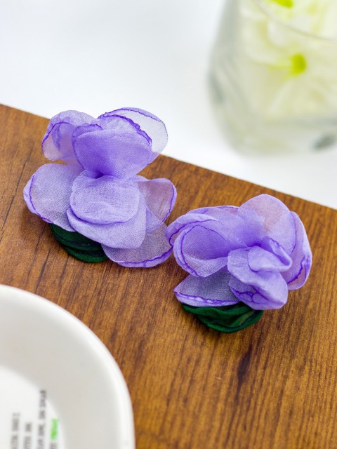 

Bellofox Blue Floral Studs Earrings