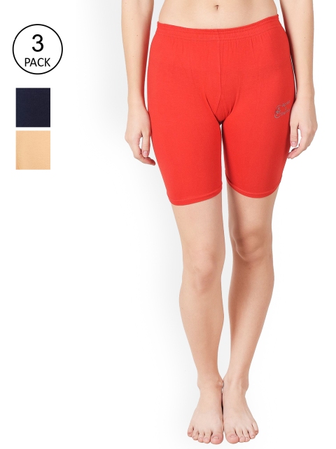 

Apraa & Parma Women Red Slim Fit Cycling Sports Shorts