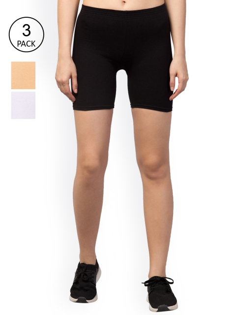 

Apraa & Parma Women Black Slim Fit Cycling Sports Shorts