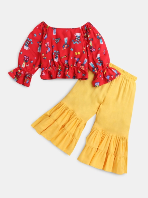 

Hopscotch Girls Red Clothing Set