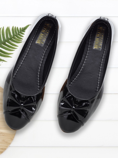 

Moonwalk Women Black Bows Flats