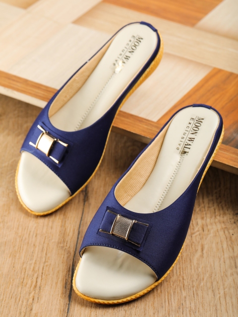 

Moonwalk Blue Comfort Sandals with Buckles