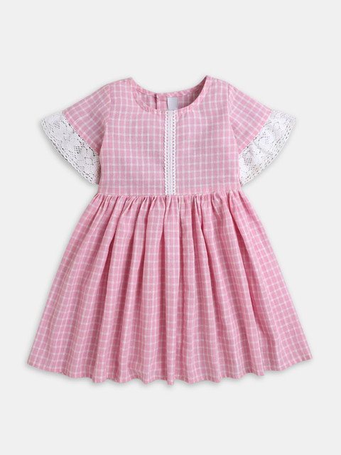 

Hopscotch Pink Checked Dress