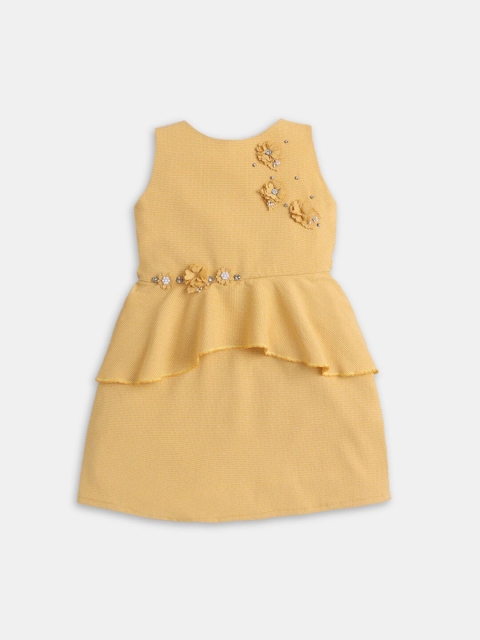 

Hopscotch Yellow A-Line Dress