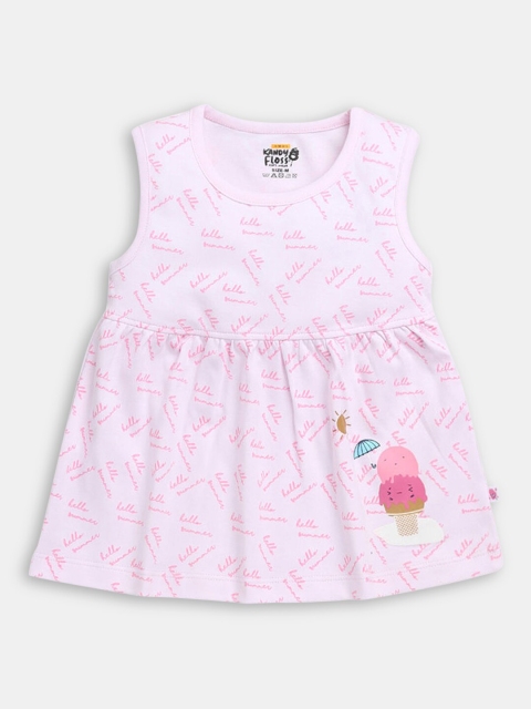 

Hopscotch Pink All-Over Print Casual Dress