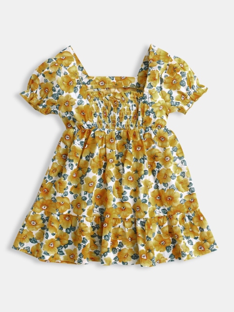 

Hopscotch Yellow Floral Dress
