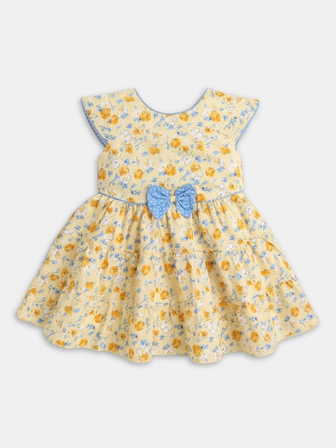 

Hopscotch Yellow Floral Dress