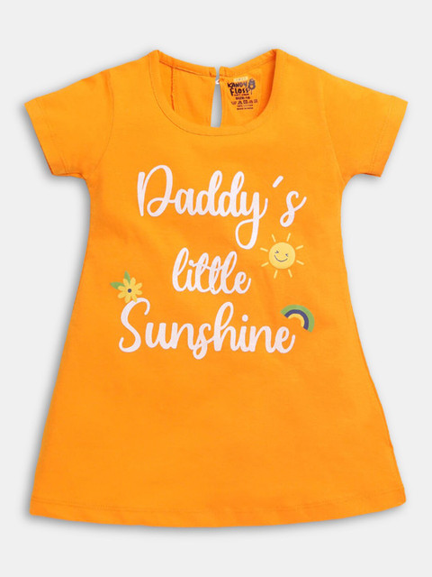 

Hopscotch Yellow A-Line Dress