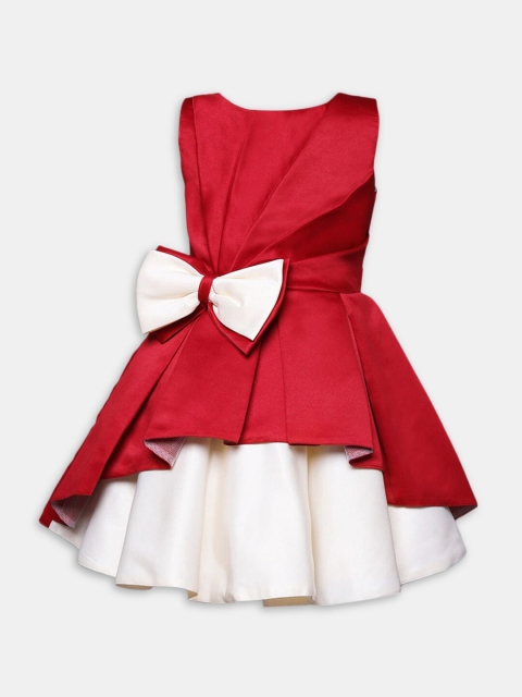 

Hopscotch Girls Red Formal Peplum Sleeveless Dress