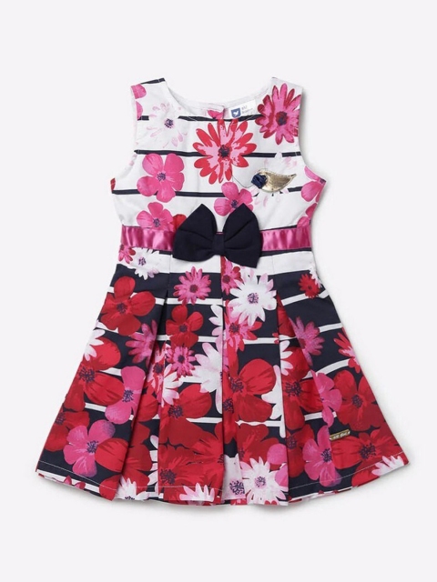 

612League Blue & Pink Floral Dress
