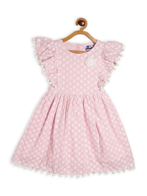 

612League Girls Pink Flared Dress