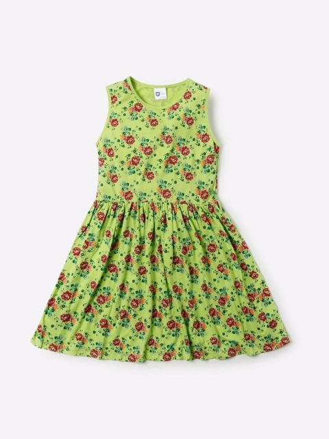

612League Green Floral Dress