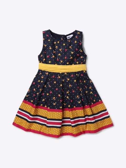 

612League Blue Floral Dress