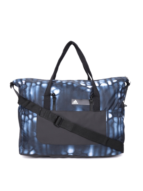 

ADIDAS Women Blue & Black Better Team Bag GR1 Printed Duffel Bag