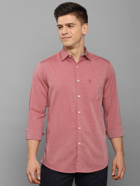 

Allen Solly Men Pink Slim Fit Pure Cotton Casual Shirt