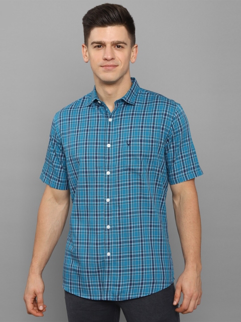 

Allen Solly Men Blue Slim Fit Tartan Checks Casual Shirt