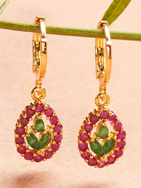 

Voylla Gold-Toned Contemporary Hoop Earrings