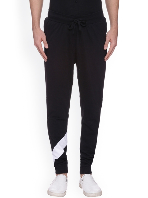 Blue Saint Black & White Slim Fit Joggers - buy at the price of $17.45 ...