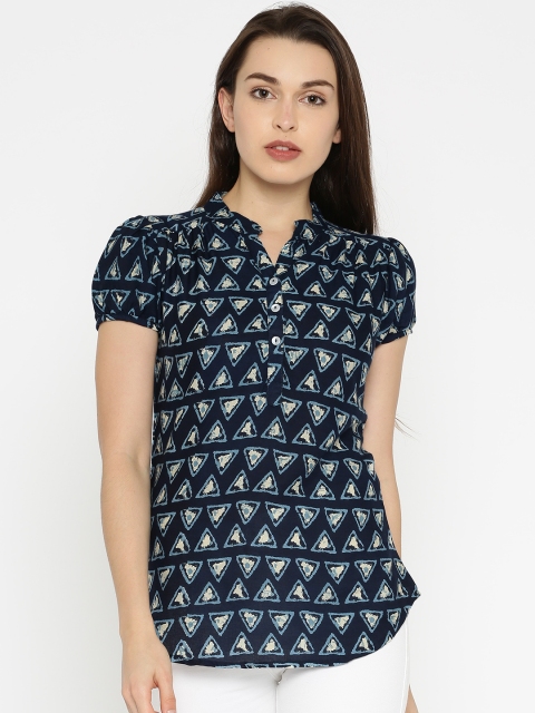 

Moda Rapido Women Blue Printed Top