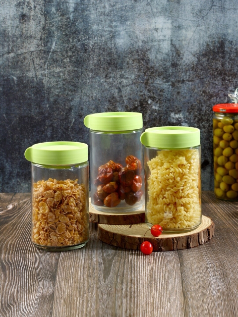 

Sanjeev Kapoor Set Of 3 Transparent Glass Storage Container