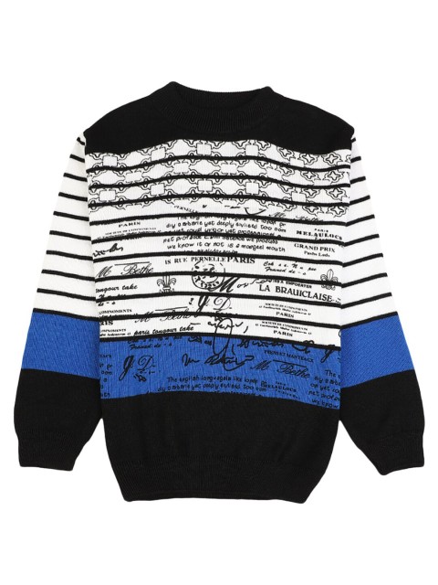 

V-Mart Boys Black Colourblocked Sweatshirt