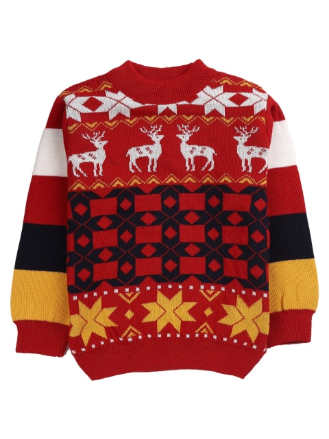 

V-Mart Boys Red Printed Sweatshirt