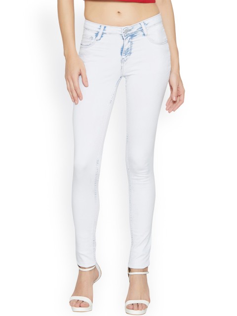 

Kraus Jeans Women Blue Skinny Fit Mid-Rise Clean Look Jeans