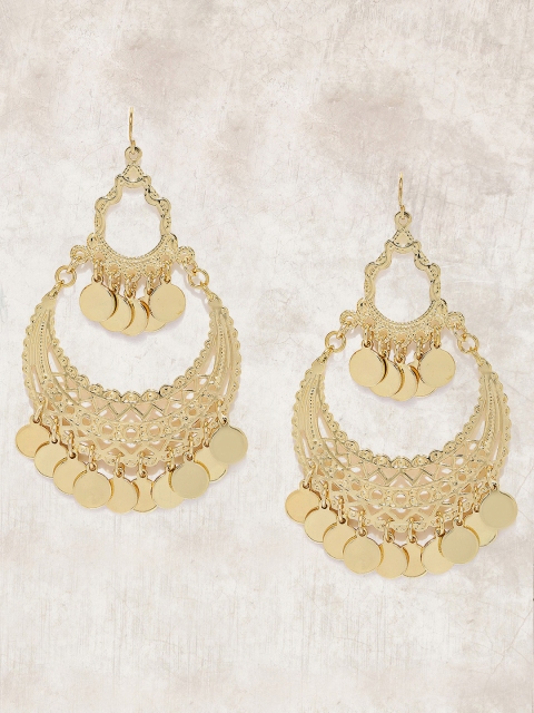 

Anouk Gold-Toned Crescent Shaped Chandbalis