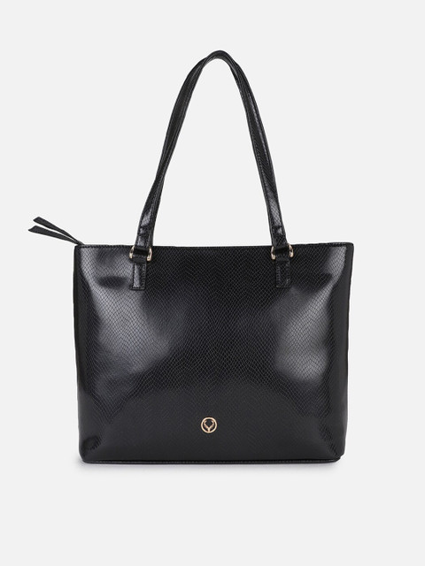 

Allen Solly Woman Black PU Shopper Shoulder Bag
