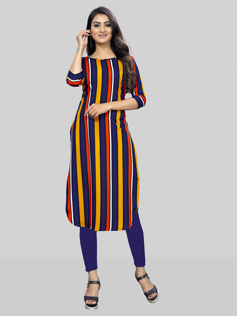 

MODLI 20 FASHION Women Yellow & Red Printed Kurta
