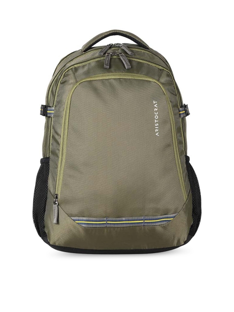 

Aristocrat Unisex Green Solid Backpack