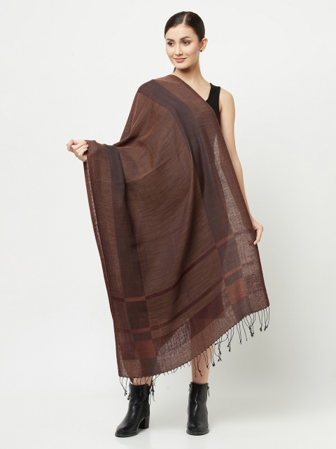 

La Vastraa Women Brown Stole