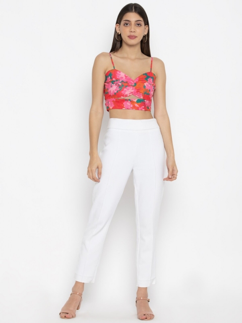 

SEW YOU SOON Pink Floral Print Crepe Top