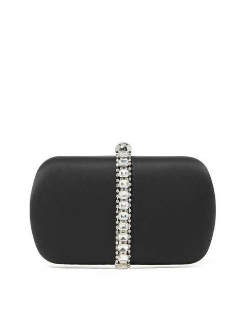 

Forever New Black Textured Swagger Sling Bag with Quilted
