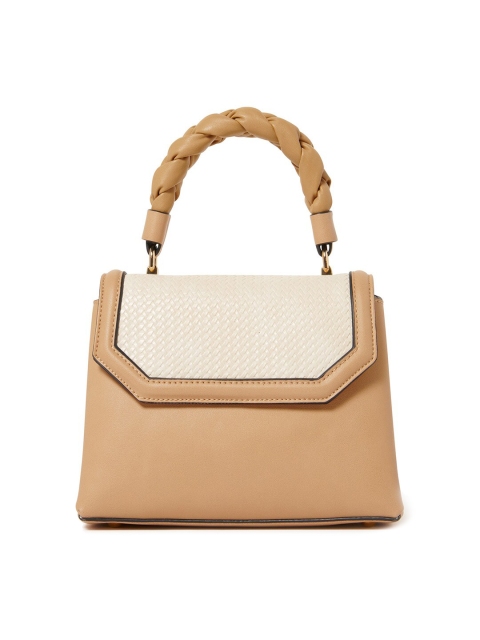 

Forever New Beige PU Structured Handheld Bag