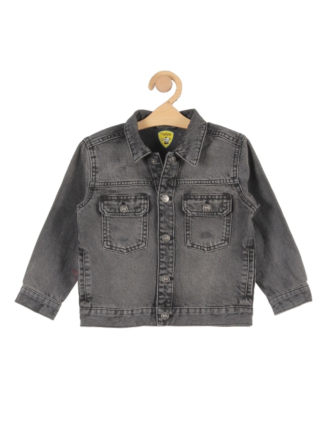 

Lil Lollipop Unisex Kids Grey Washed Lightweight Denim Jacket
