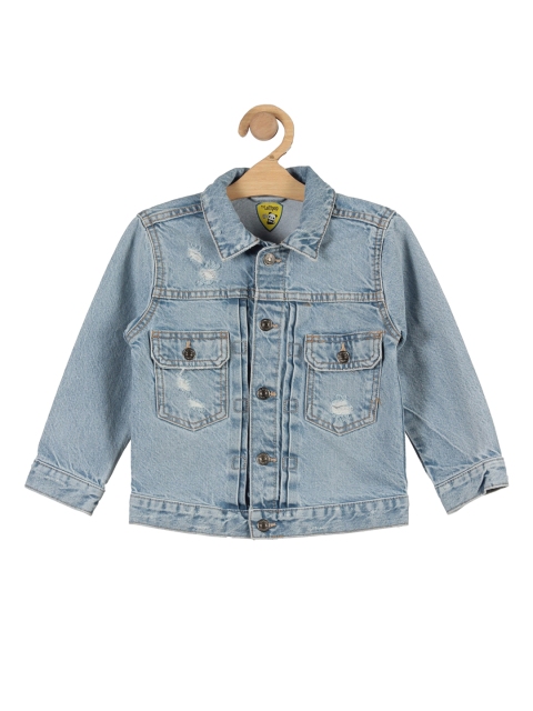 

Lil Lollipop Unisex Kids Blue Washed Lightweight Denim Jacket