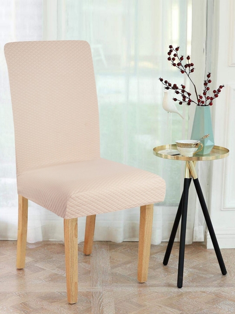

HomeTown Beige Textured Chair Cover
