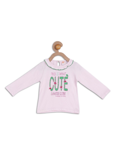 

612League Girls Green Print Pure Cotton Top
