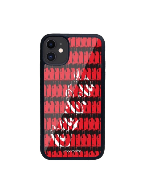 

macmerise Red & Black iPhone 11 Back Case