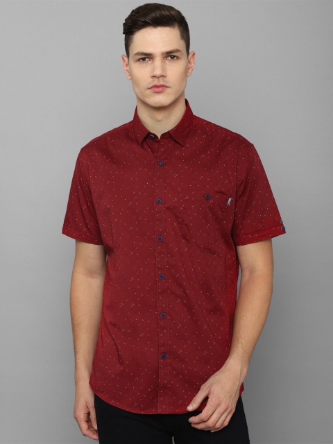 

Louis Philippe Sport Men Maroon Slim Fit Printed Casual Shirt