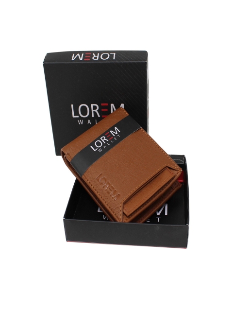 

LOREM Men Tan Two Fold Wallet