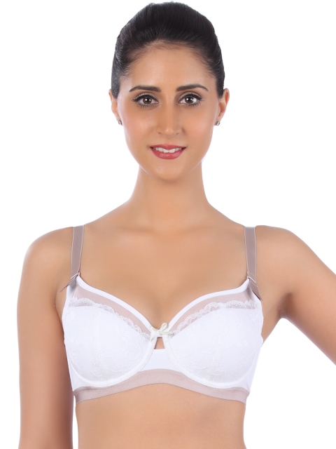 

Triumph White Lace Underwired Half Cup Padded Everyday Bra 7613113519623