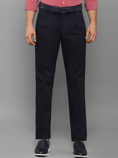 

Allen Solly Men Black Pleated Trousers