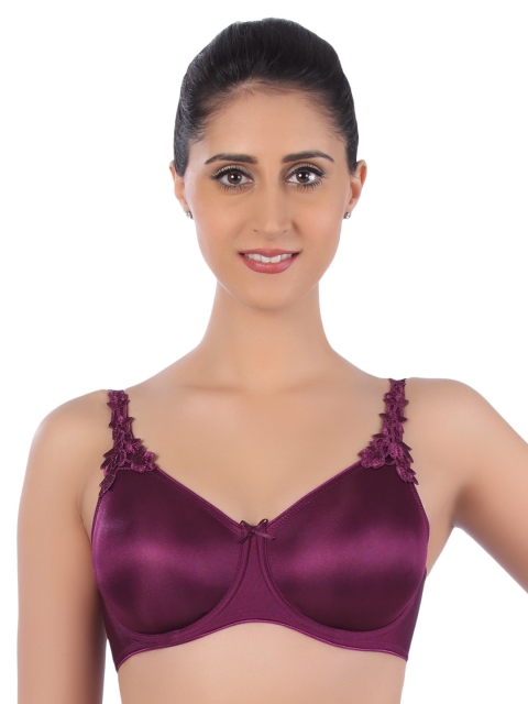 

Triumph Purple Lace Wired Minimizer Bra 7613113522982