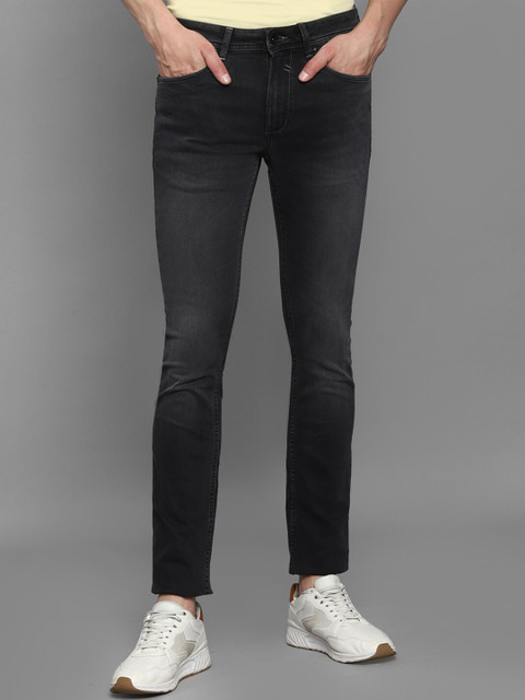 

Louis Philippe Jeans Men Black Slim Fit Light Fade Jeans