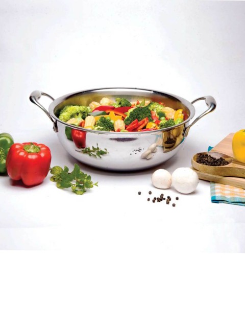 

SignoraWare Silver-Toned Stainless Steel Artista Tri Ply Kadhai